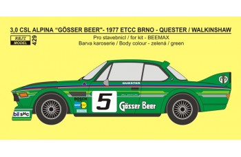 Transkit – BMW 3,5 CSL  „Alpina / Gösser Beer“ - 1977 ETCC Brno 1/24